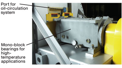 FIGURE 14. Mono-block bearing suitable for oil-circulation system.